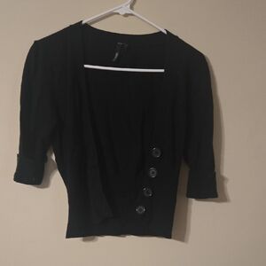 Take Out Black Cardigan Sweater